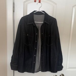 Ladies  Denim Shacket-SDeer Concept